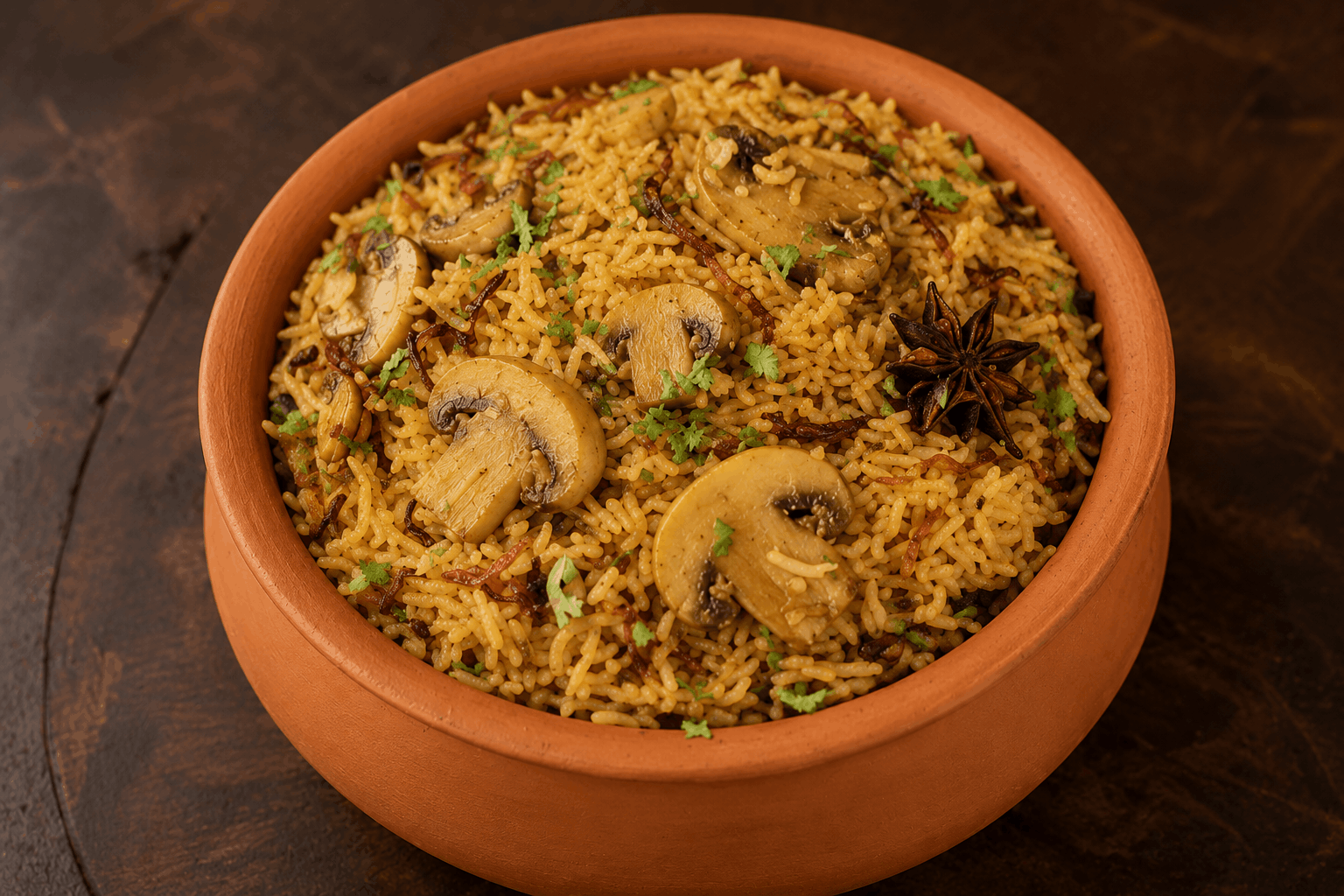 Mashroom Fry Biryani Mini