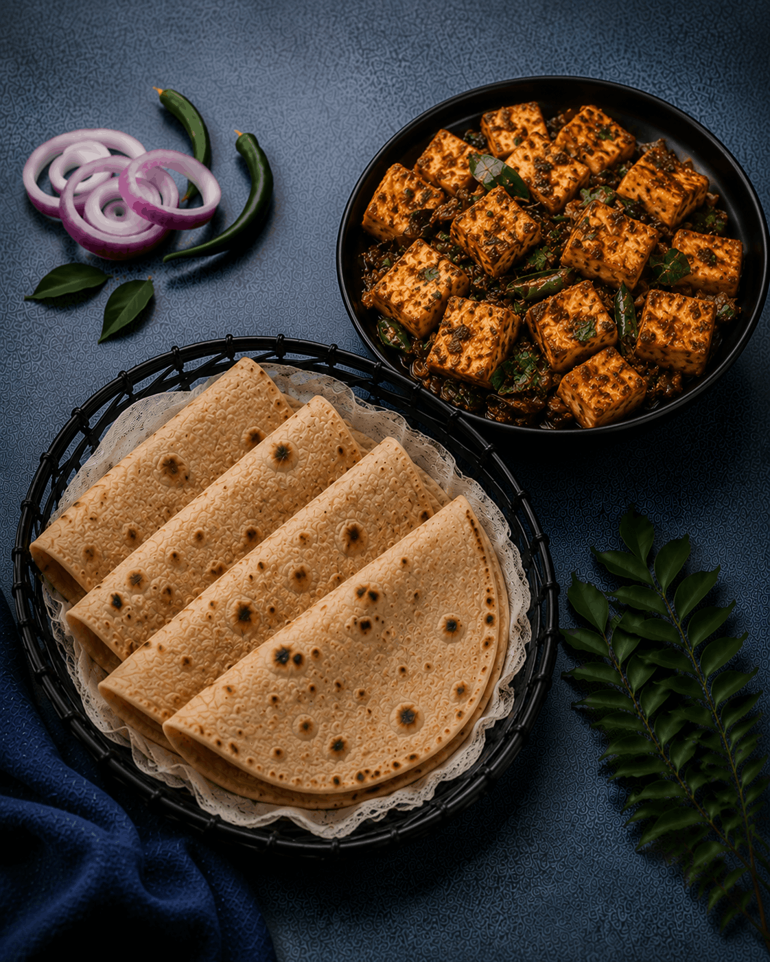 Roti With Paneer Fry