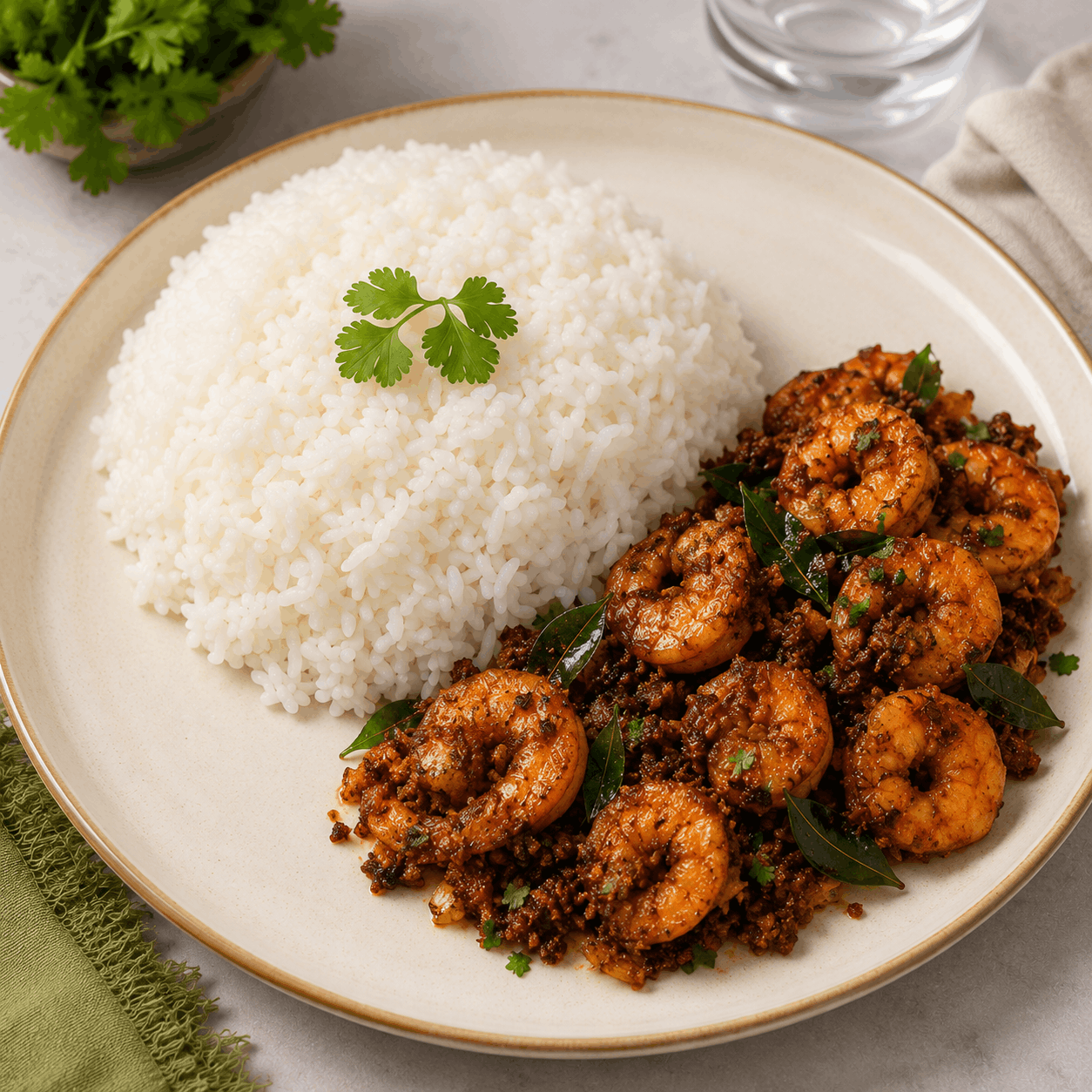 Rice with Prawns Fry Mini