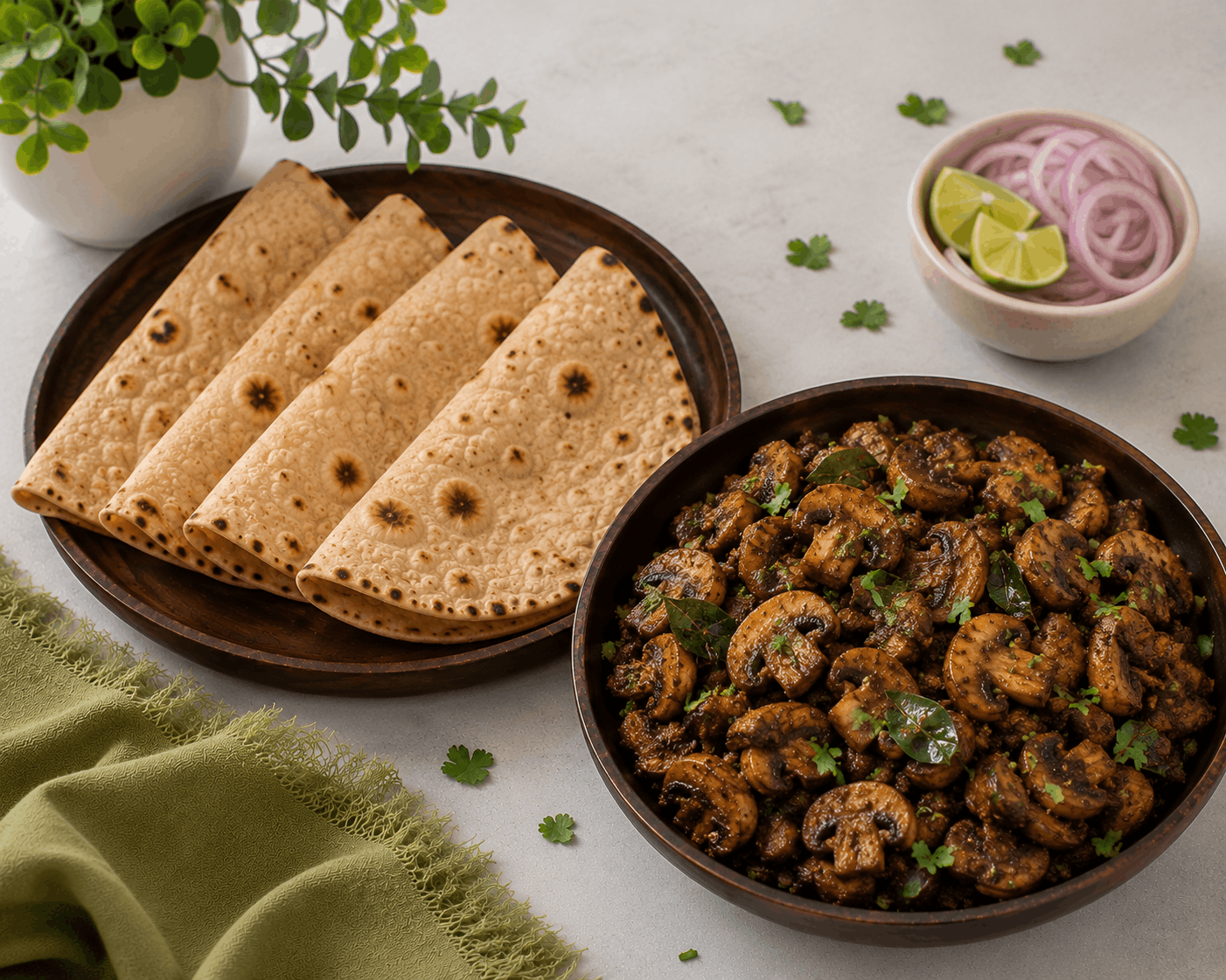 Roti with Mushroom