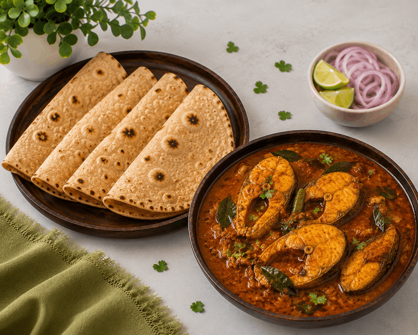 Roti with Fish