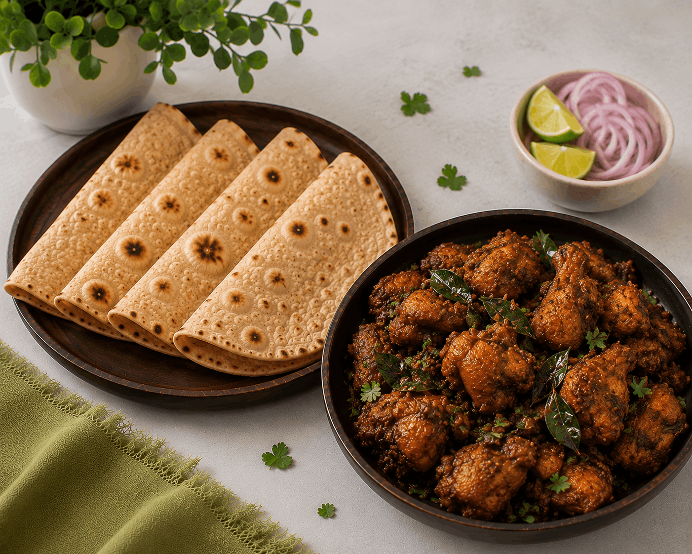 Roti with Chicken